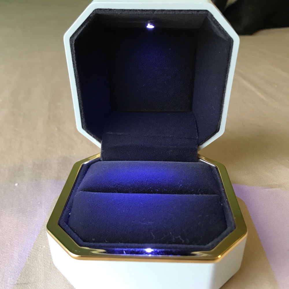 Light up ring case